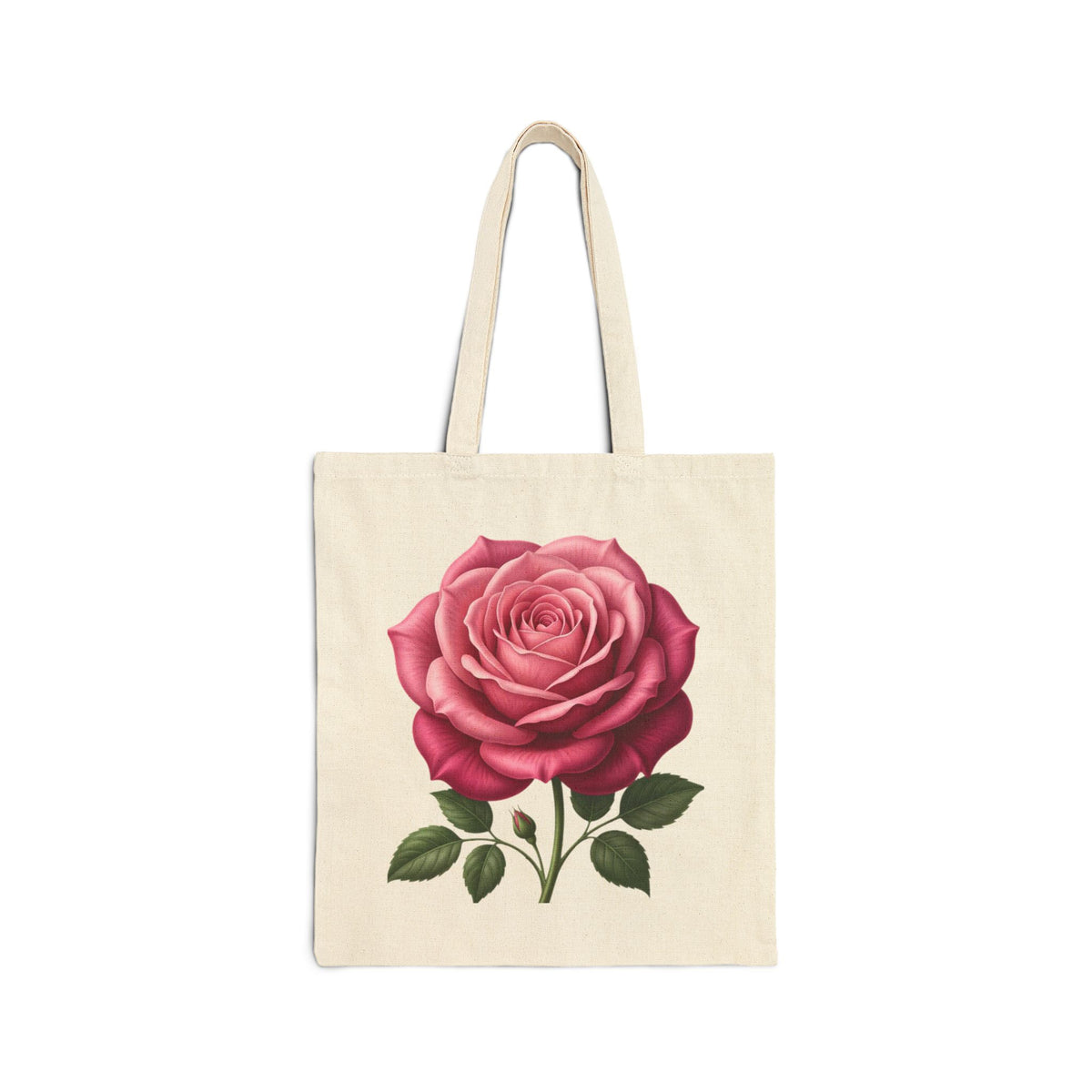 Rose Vintage Canvas Tote Bag