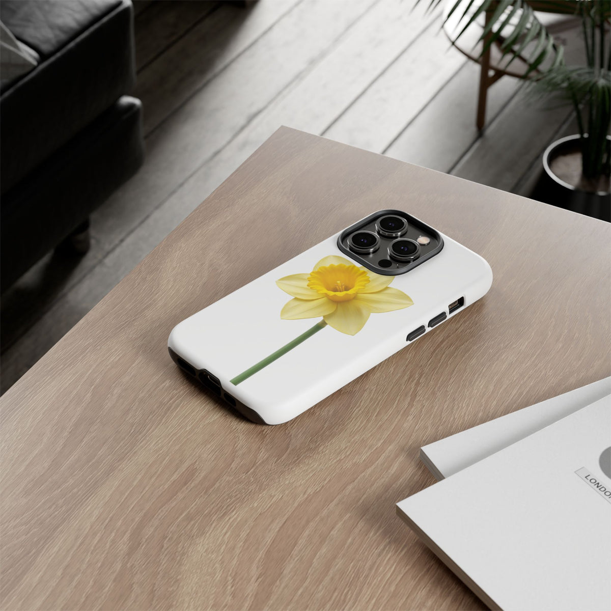 Daffodil Blossom Tough Phone Case — Yellow Spring Floral iPhone Cover