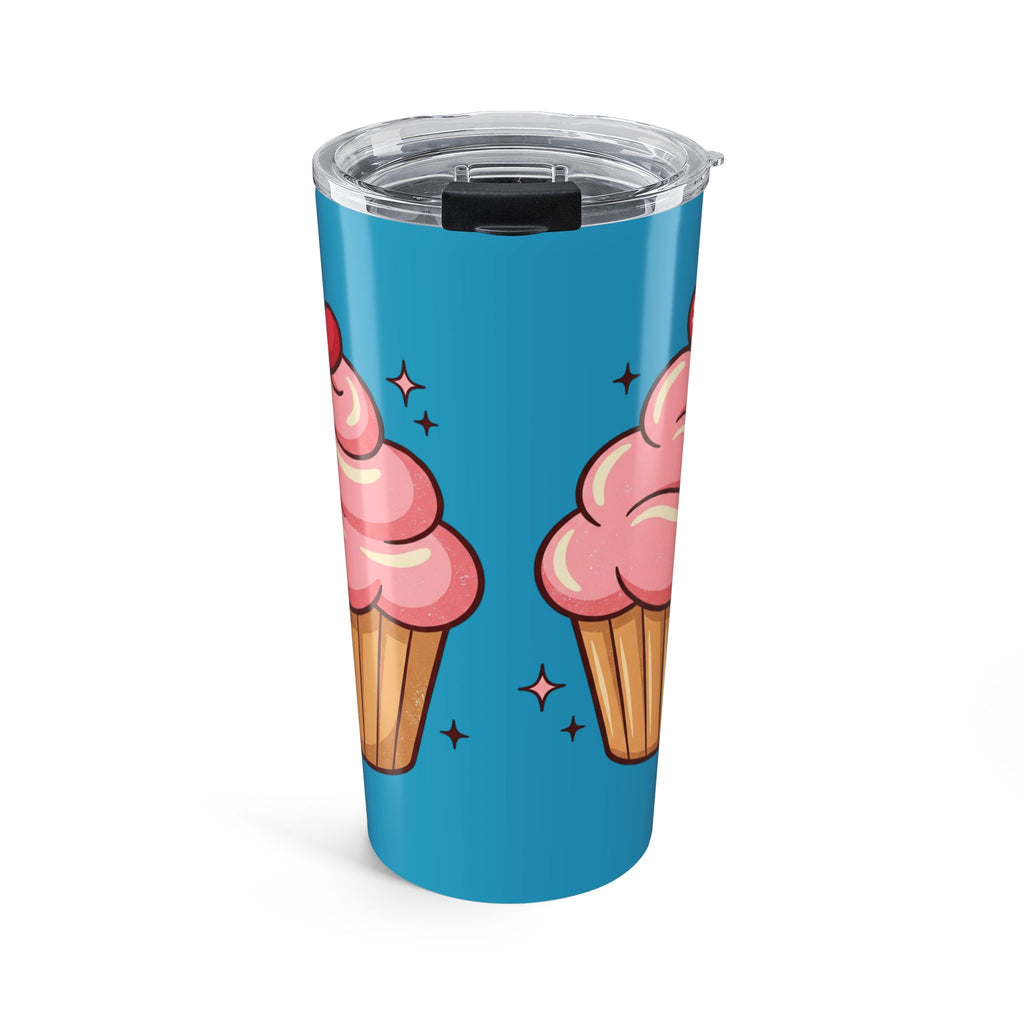 Pink Cupcake Tumbler 20oz- Turquoise