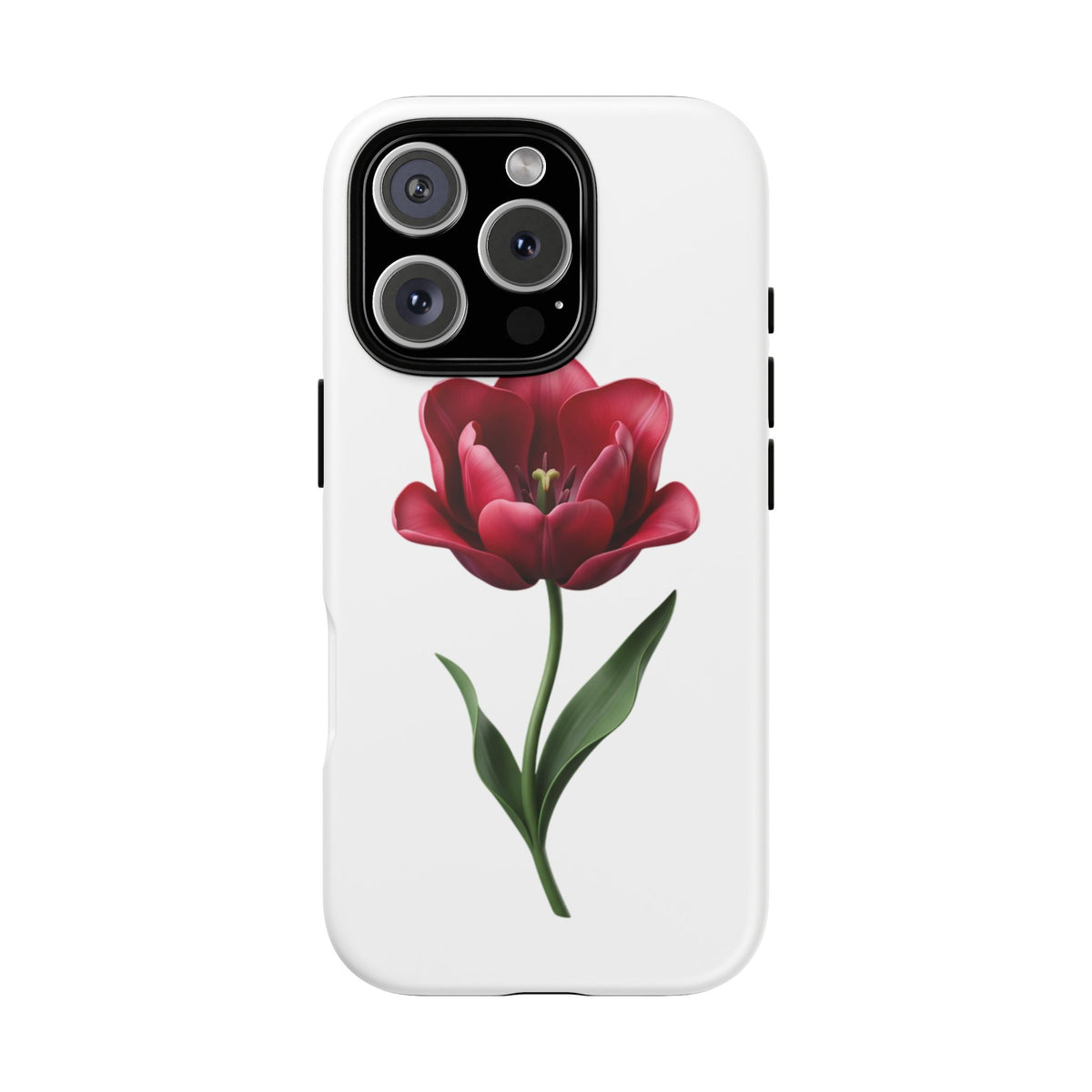 Tulip Floral Tough Phone Case – Protective Blossom iPhone Cover