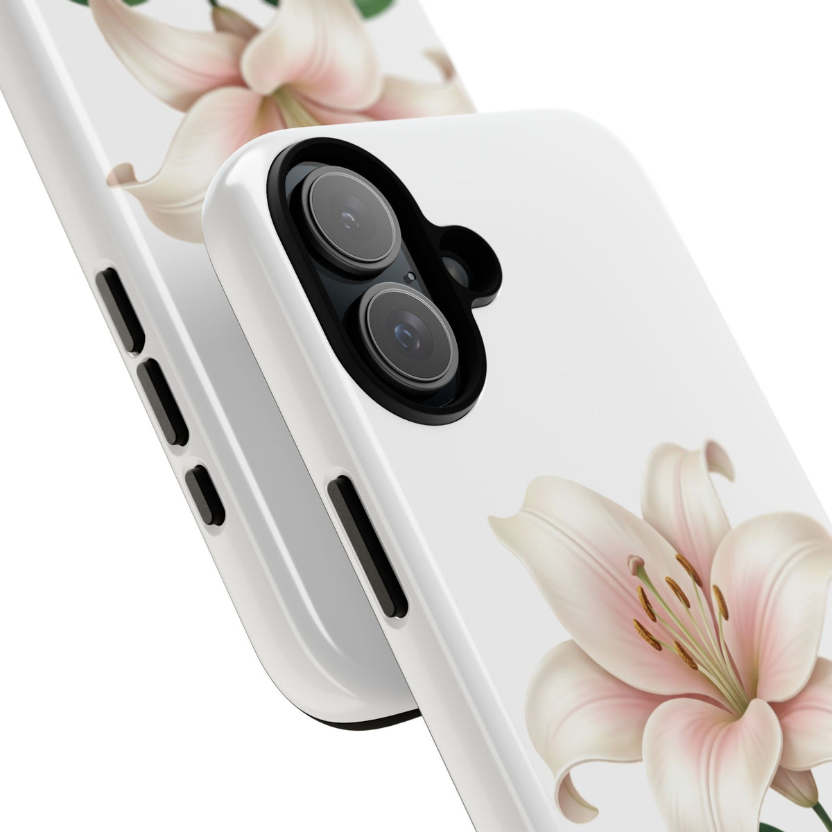 Floral Lily Phone Case — Pink Lily Tough Protective Cover