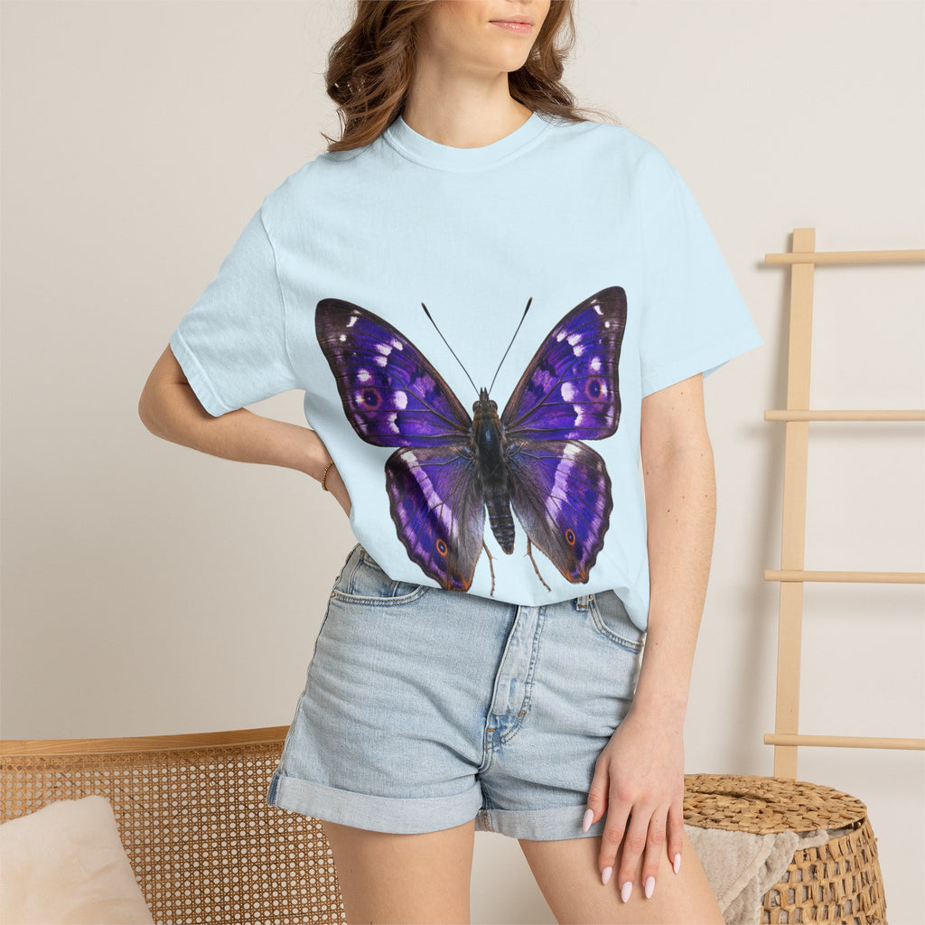 Purple Butterfly T-Shirt — Vibrant Vintage Moth Graphic Tee