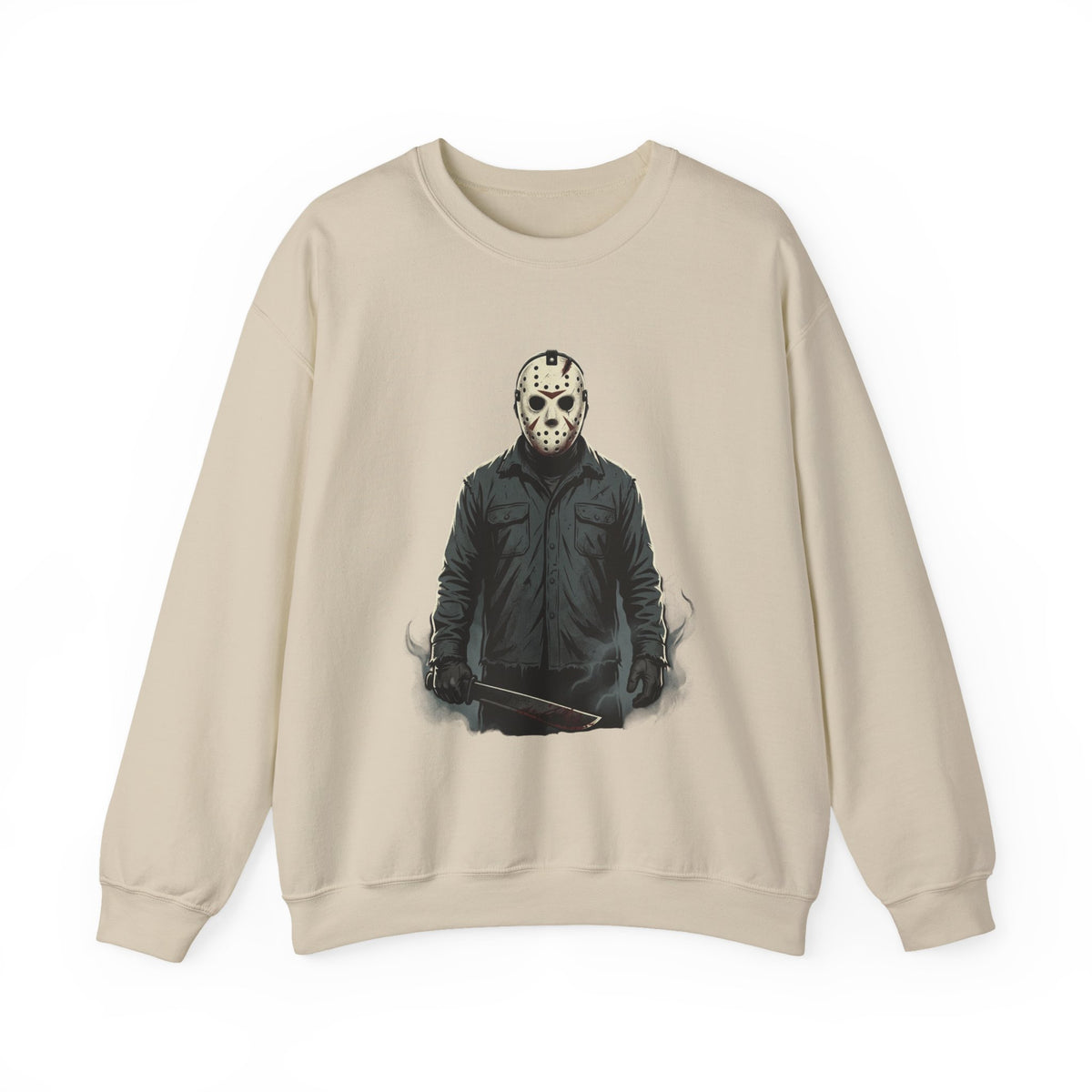 Jason Mask Sweatshirt - Horror Crewneck for Fans of Friday the 13th