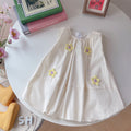 Baby girl sleeveless floral bud dress