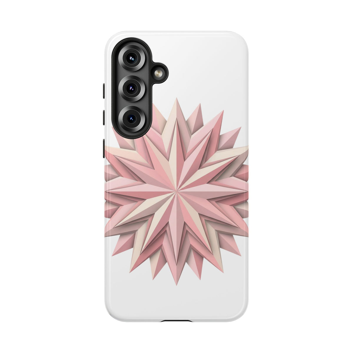 Pink Geometric Star Phone Case — Tough Protective iPhone Cover
