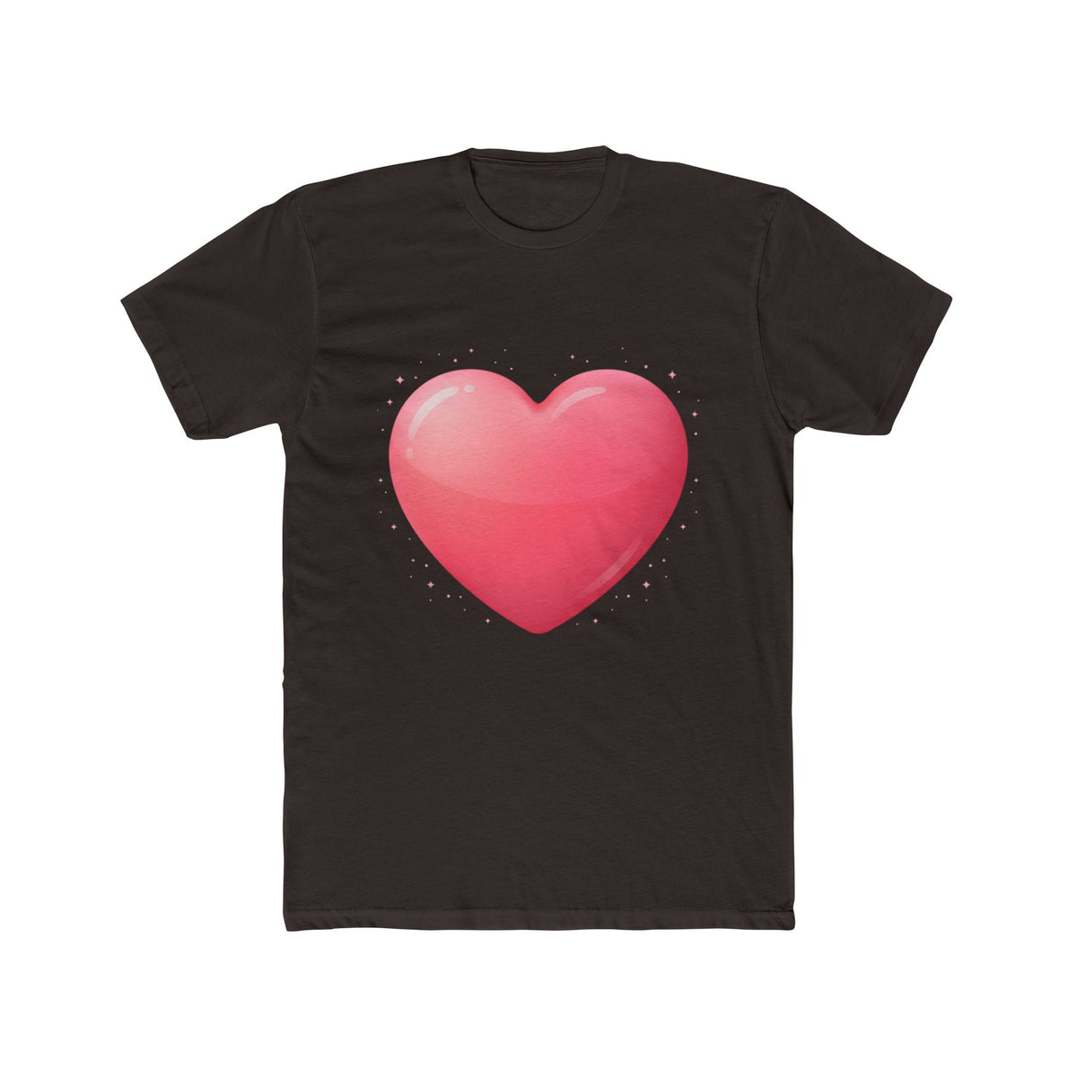 Pink Heart Unisex Cotton Crew Tee