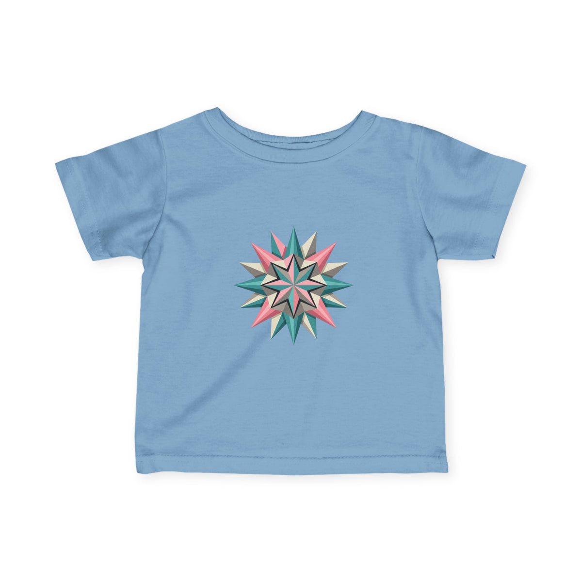 Infant Tee with Pastel Starburst Quilt Design