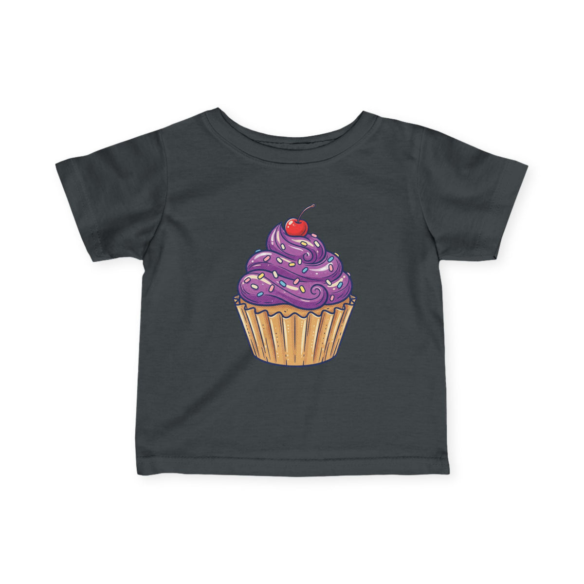 Purple Cupcake Infant Fine Jersey Tee