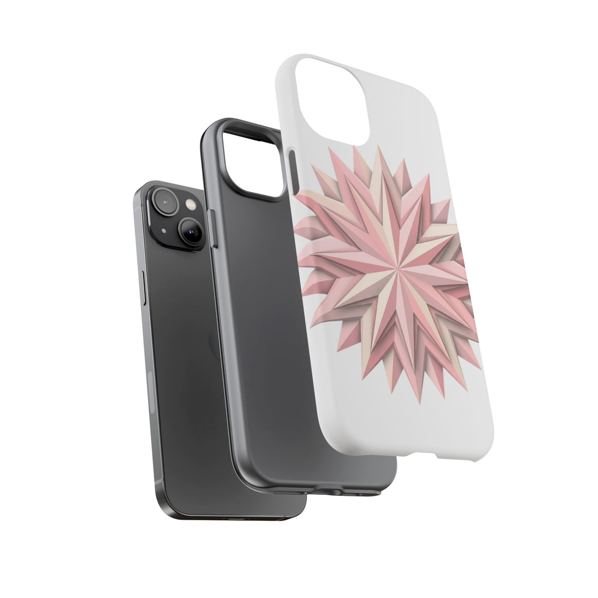 Pink Geometric Star Phone Case — Tough Protective iPhone Cover