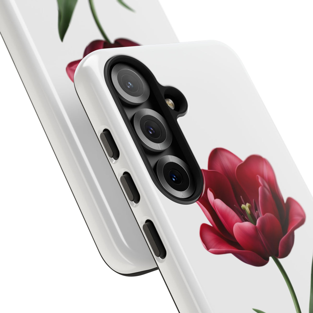 Tulip Floral Tough Phone Case – Protective Blossom iPhone Cover