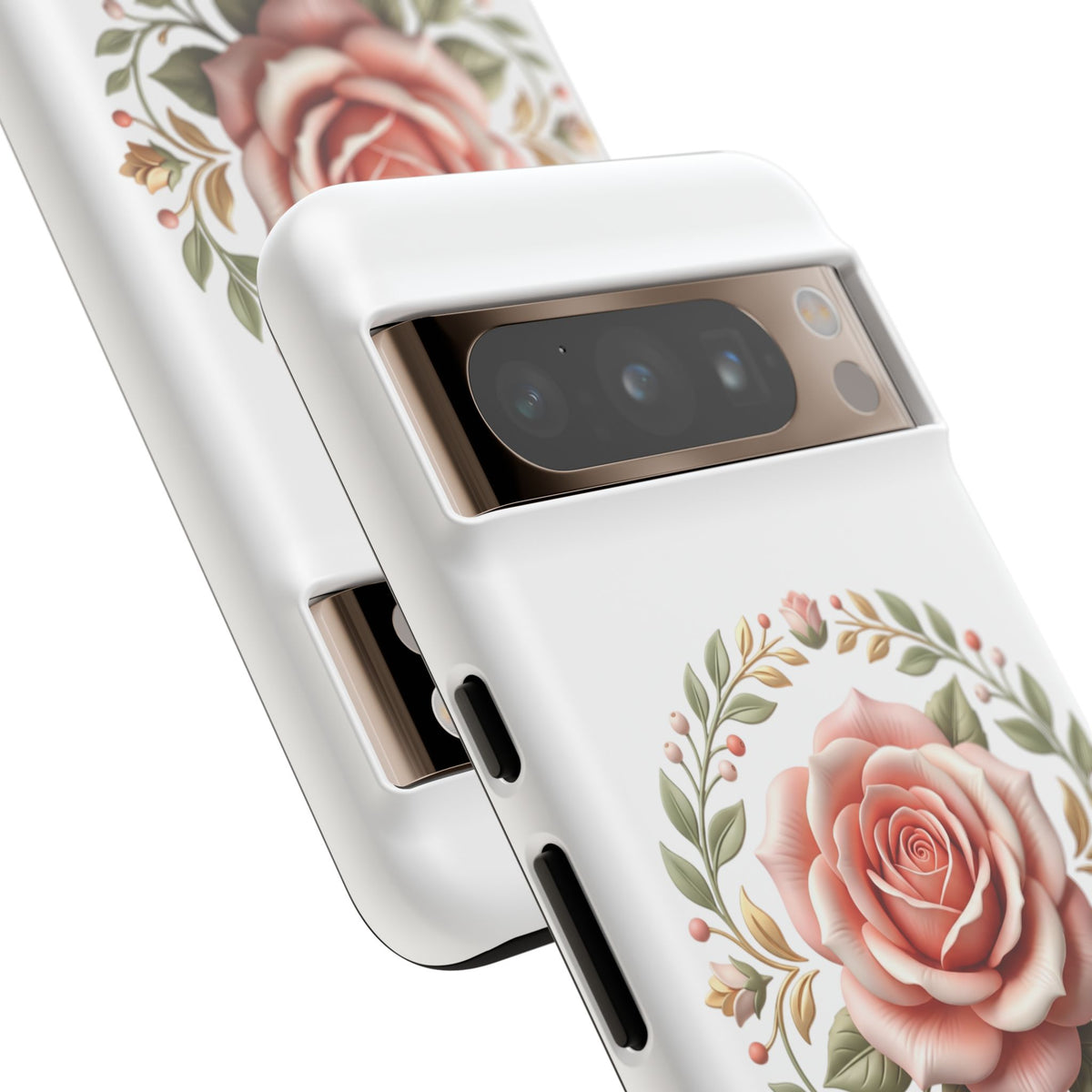 Floral Rose Wreath Tough Phone Case