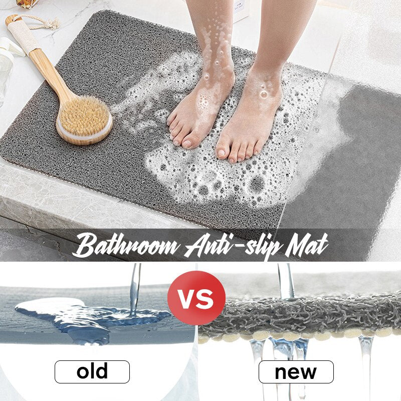 Mircrofiber Non-slip Bath Mats With Anti Moldy Sucker Bathroom Carpets Rugs Soft Toilet Floor Rugs Waterproof Shower Bath Mat