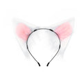 Animal Ears Headband Cosplay Fox Ears Hairband Handmade Plush Anime Convention Animal Ears Fox Ear Accessories