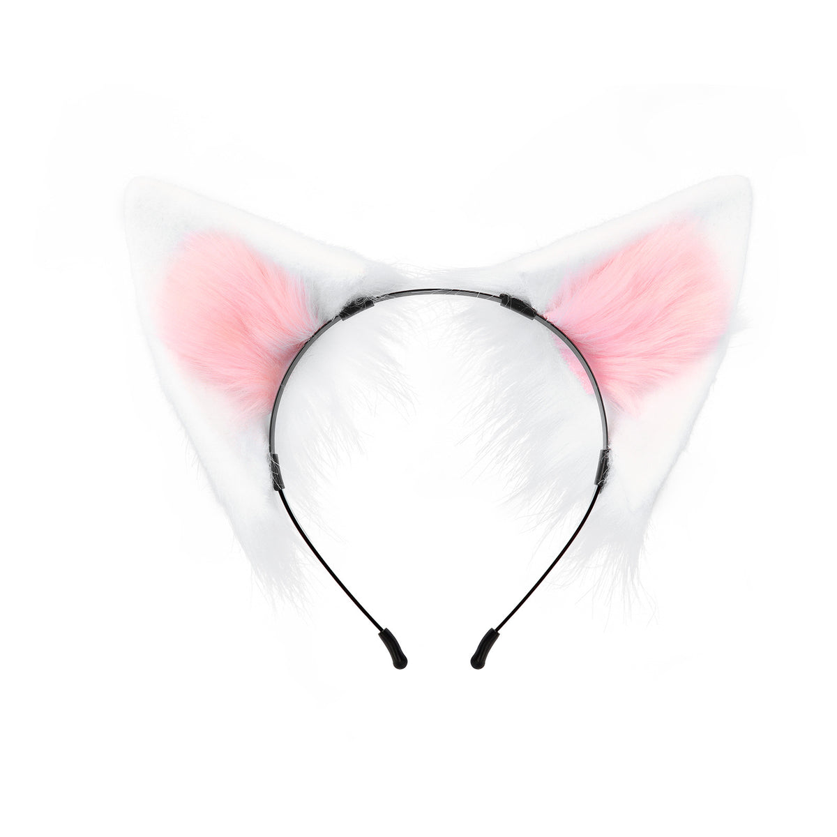 Animal Ears Headband Cosplay Fox Ears Hairband Handmade Plush Anime Convention Animal Ears Fox Ear Accessories