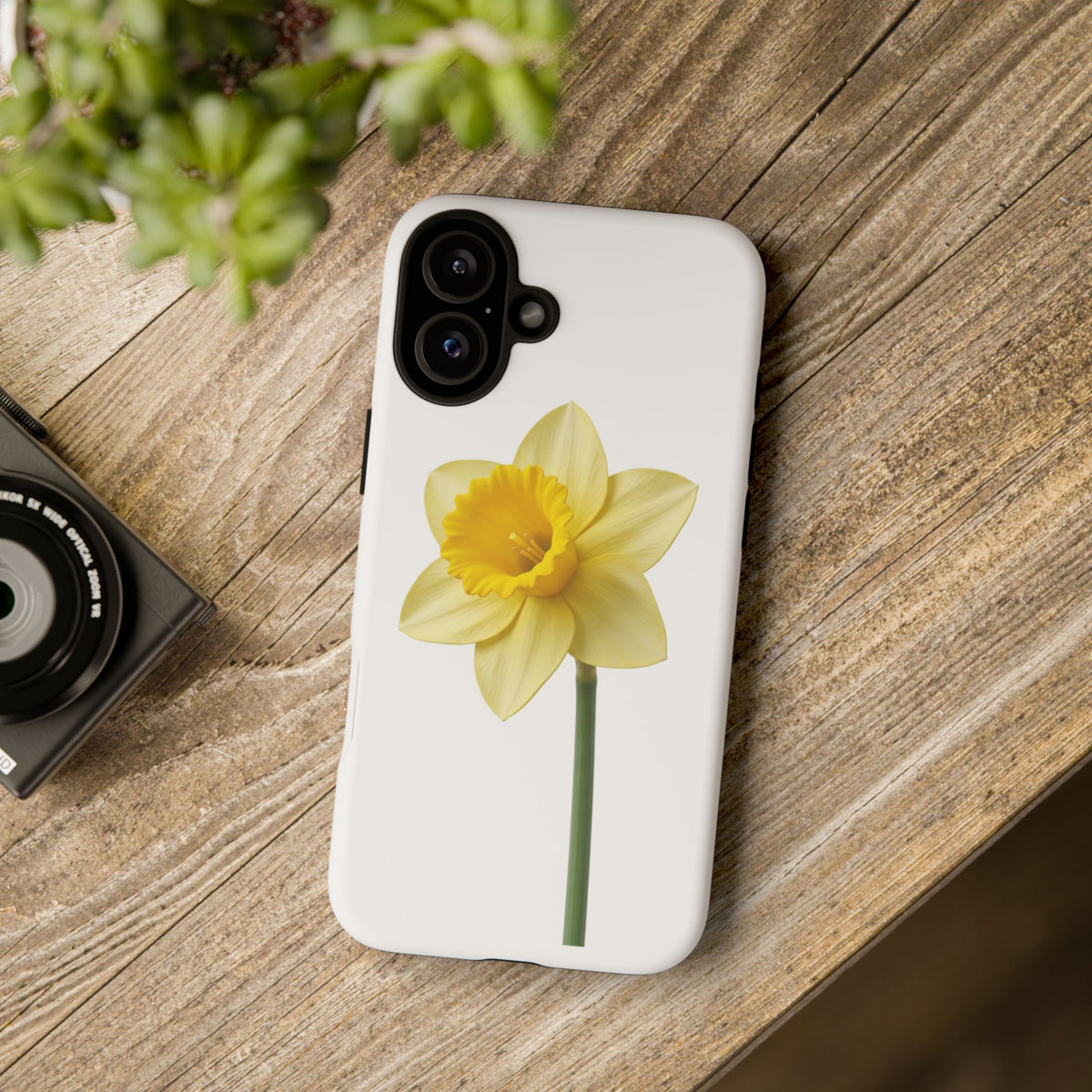 Daffodil Blossom Tough Phone Case — Yellow Spring Floral iPhone Cover