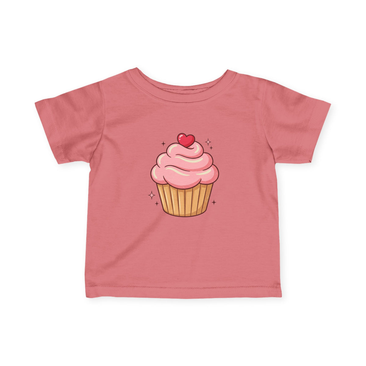 Pink Cupcake Infant Fine Jersey Tee