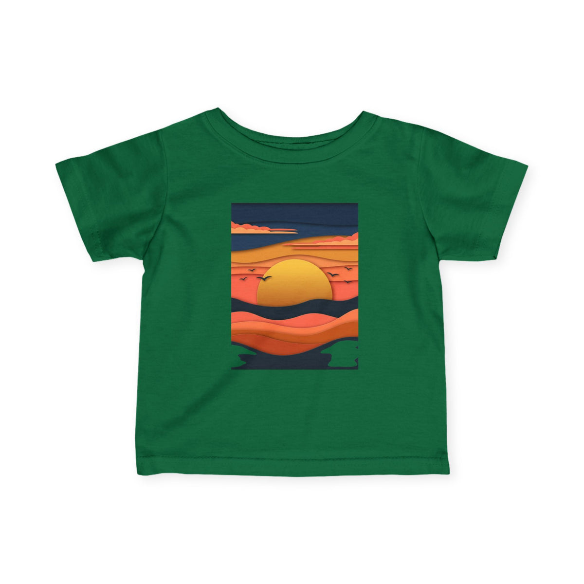 Infant Tee — Retro Sunset Graphic Baby Shirt