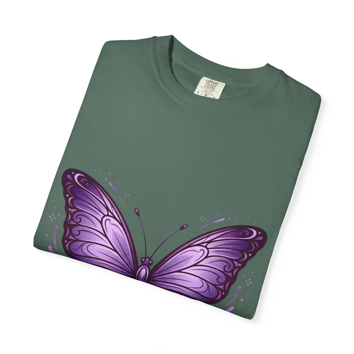 Purple Butterfly T-Shirt — Elegant Monarch Graphic Tee