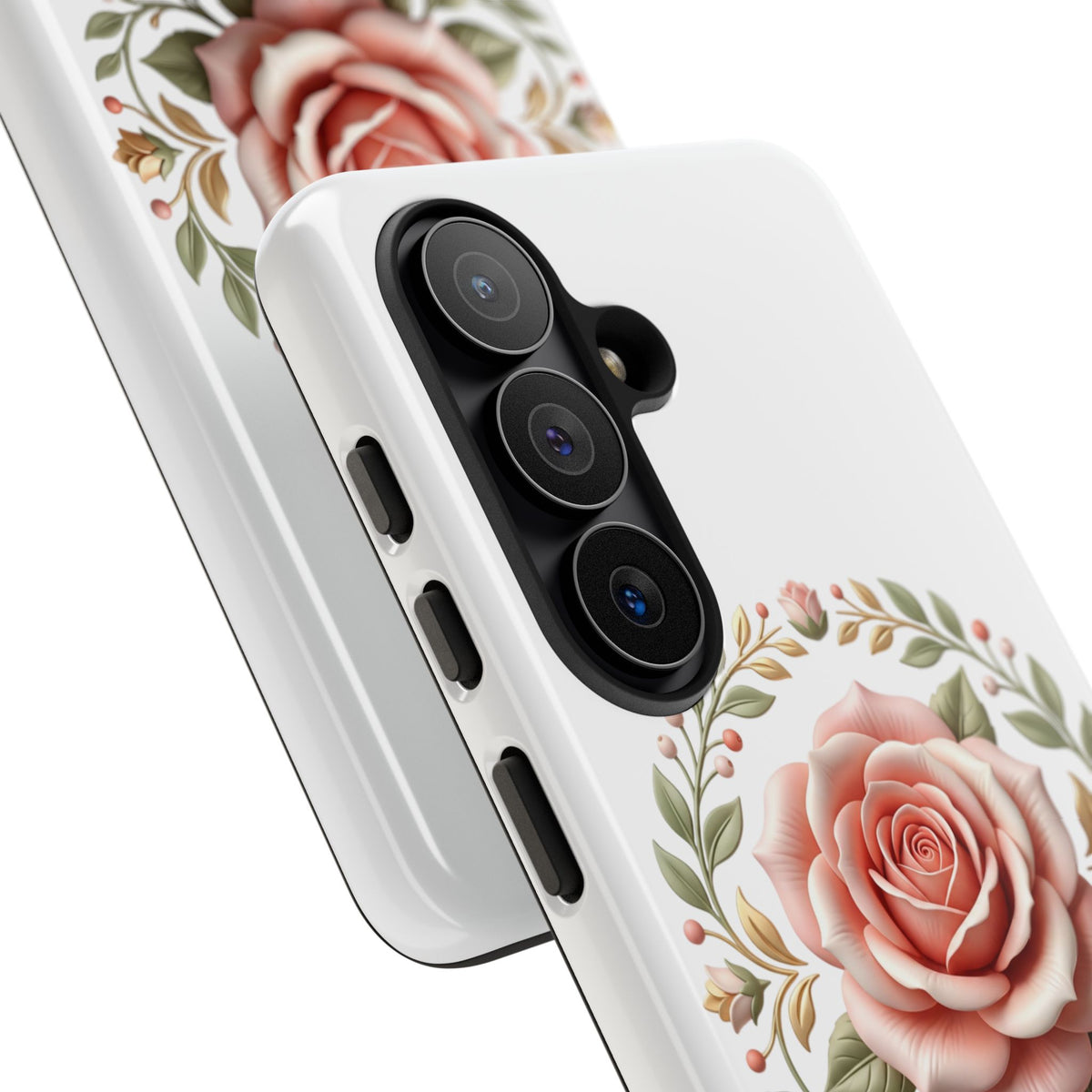 Floral Rose Wreath Tough Phone Case
