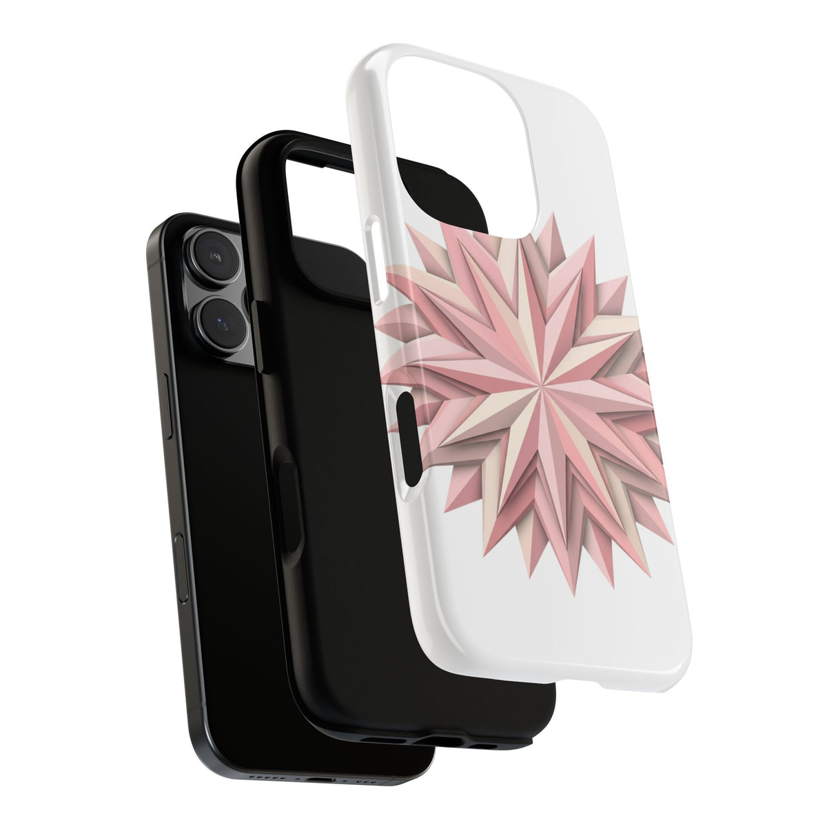 Pink Geometric Star Phone Case — Tough Protective iPhone Cover
