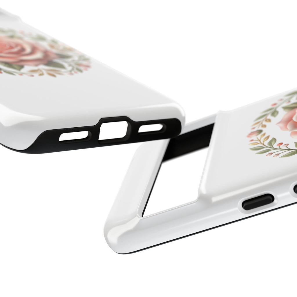 Floral Rose Wreath Tough Phone Case