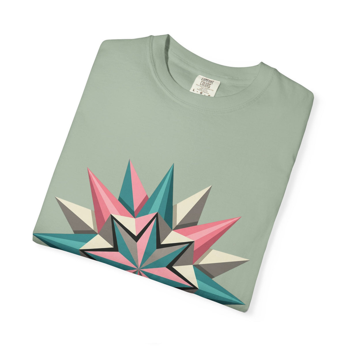 Geometric Starburst Graphic T-Shirt
