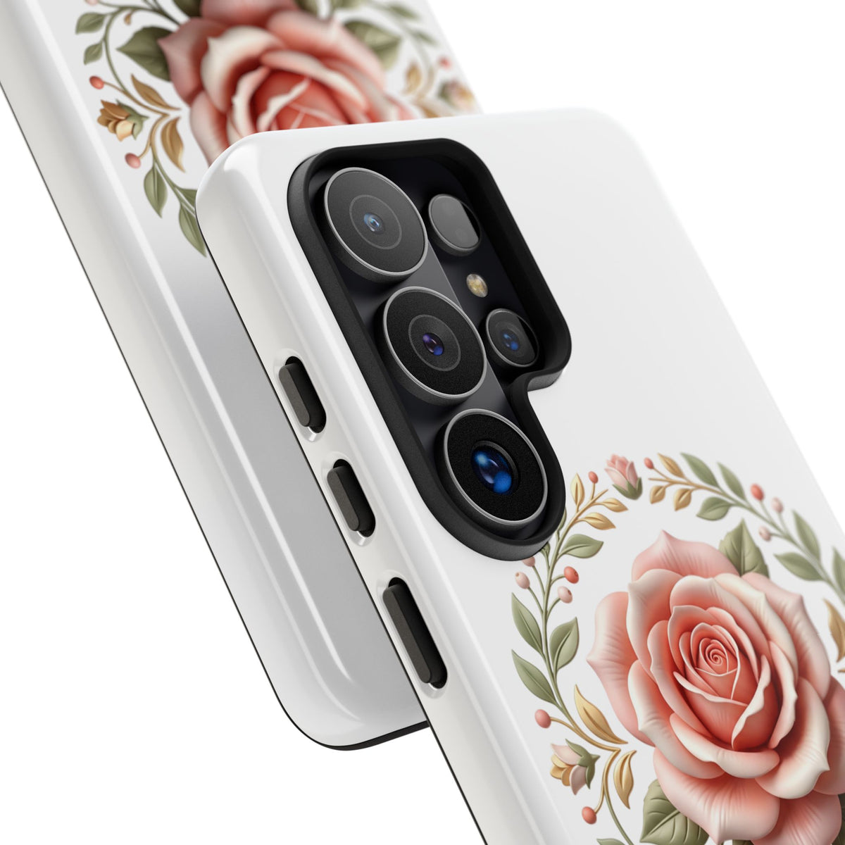 Floral Rose Wreath Tough Phone Case