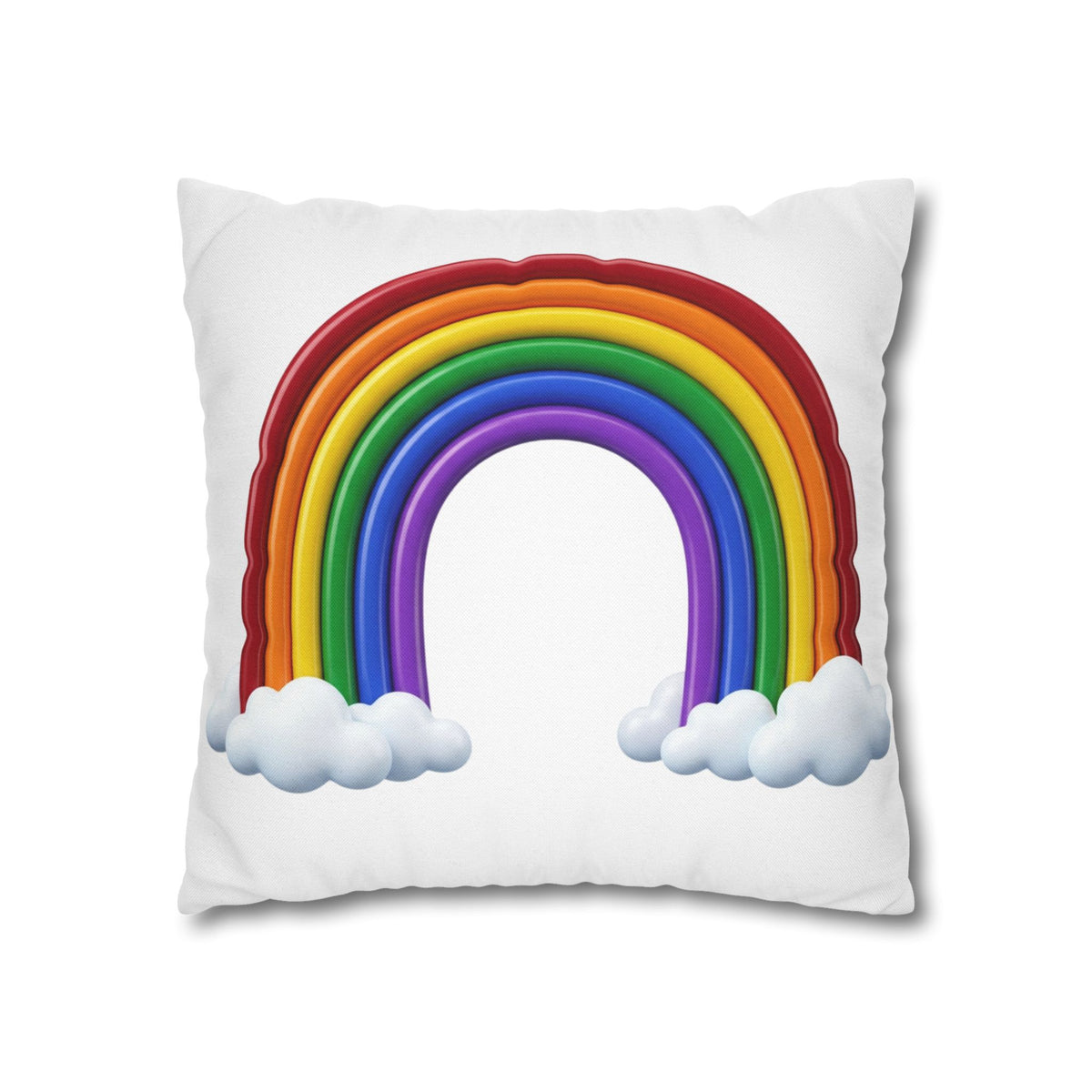 Rainbow Spun Polyester Square Pillowcase