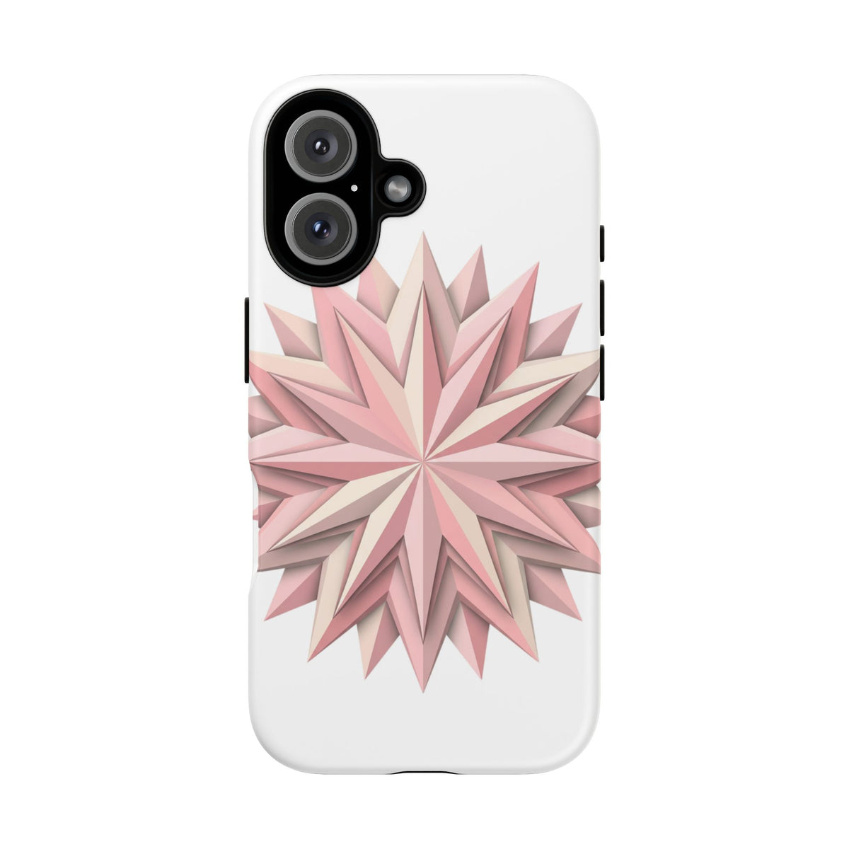 Pink Geometric Star Phone Case — Tough Protective iPhone Cover