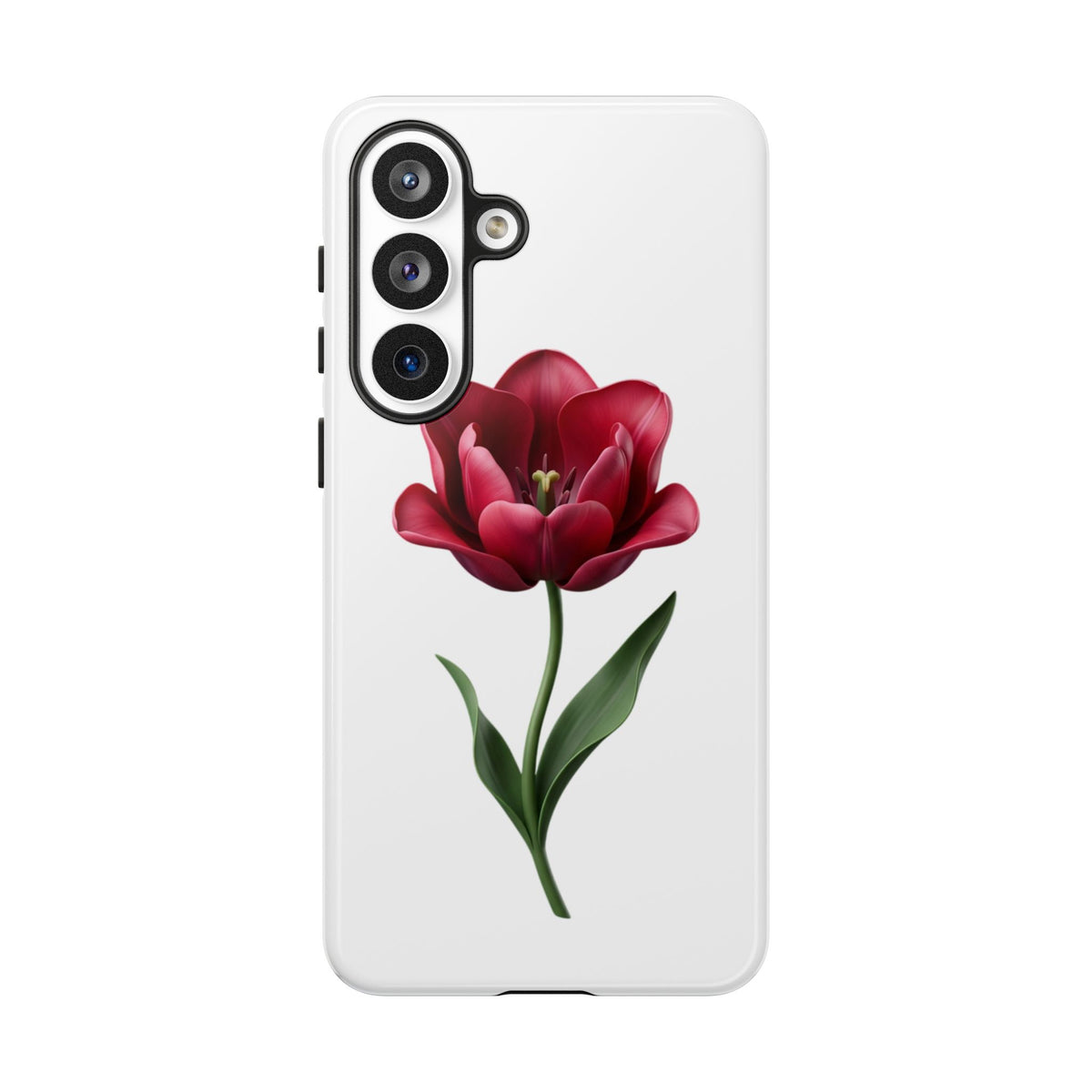 Tulip Floral Tough Phone Case – Protective Blossom iPhone Cover