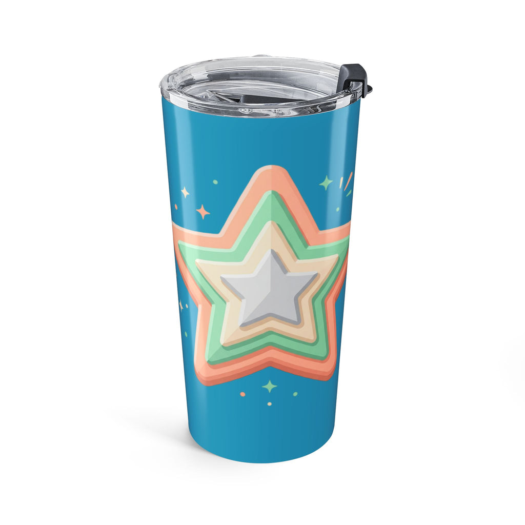 Star Design Tumbler 20oz Turquoise