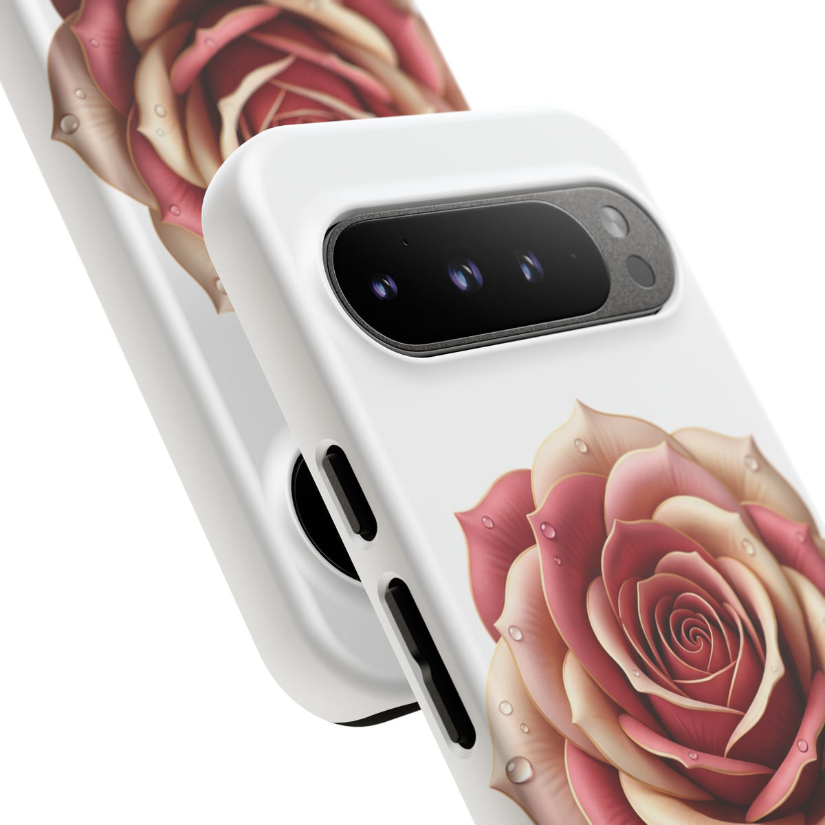 Rose Waterdrop Tough Phone Case — Protective Floral iPhone Cover