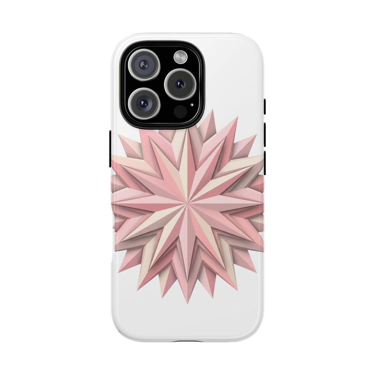 Pink Geometric Star Phone Case — Tough Protective iPhone Cover