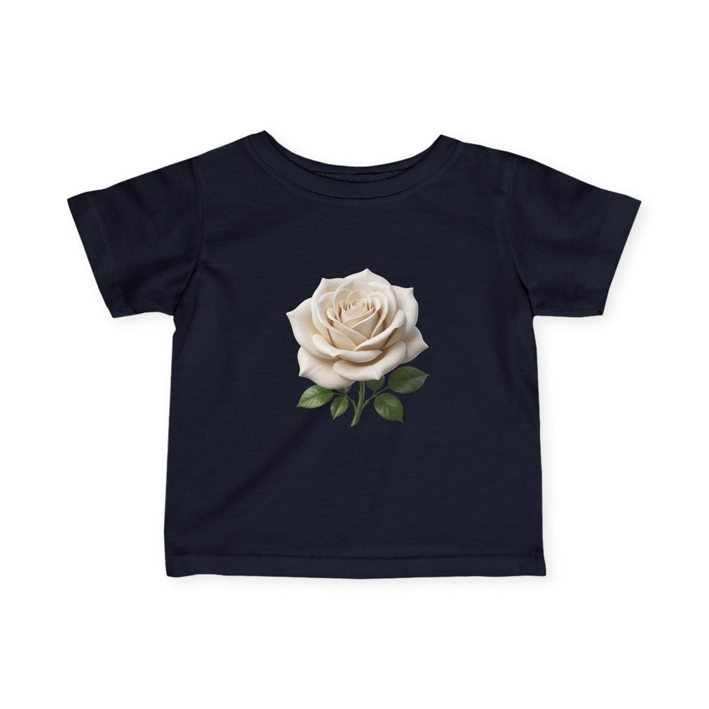 Infant Tee — Vintage Cream Rose Floral Baby Shirt