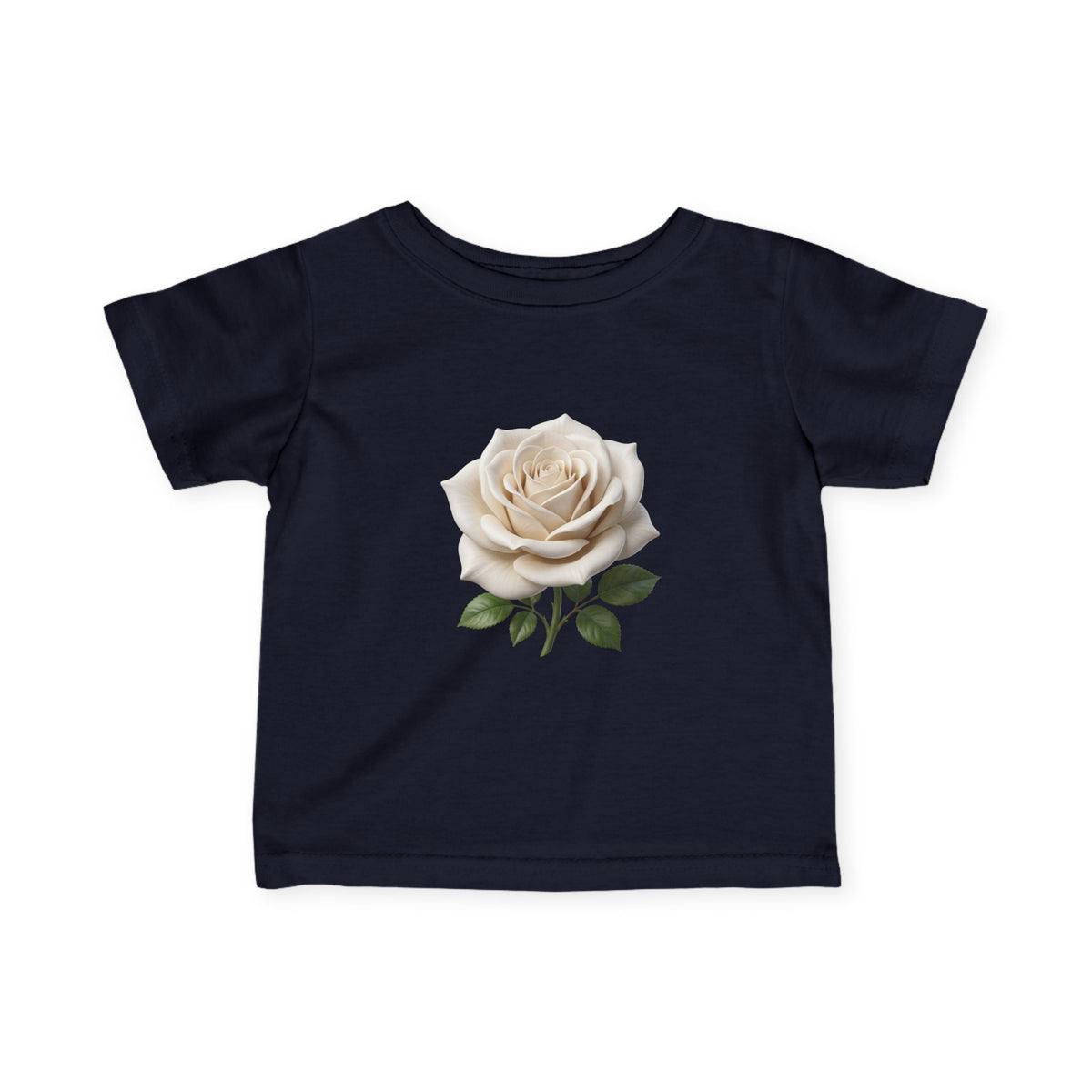 Infant Tee — Vintage Cream Rose Floral Baby Shirt