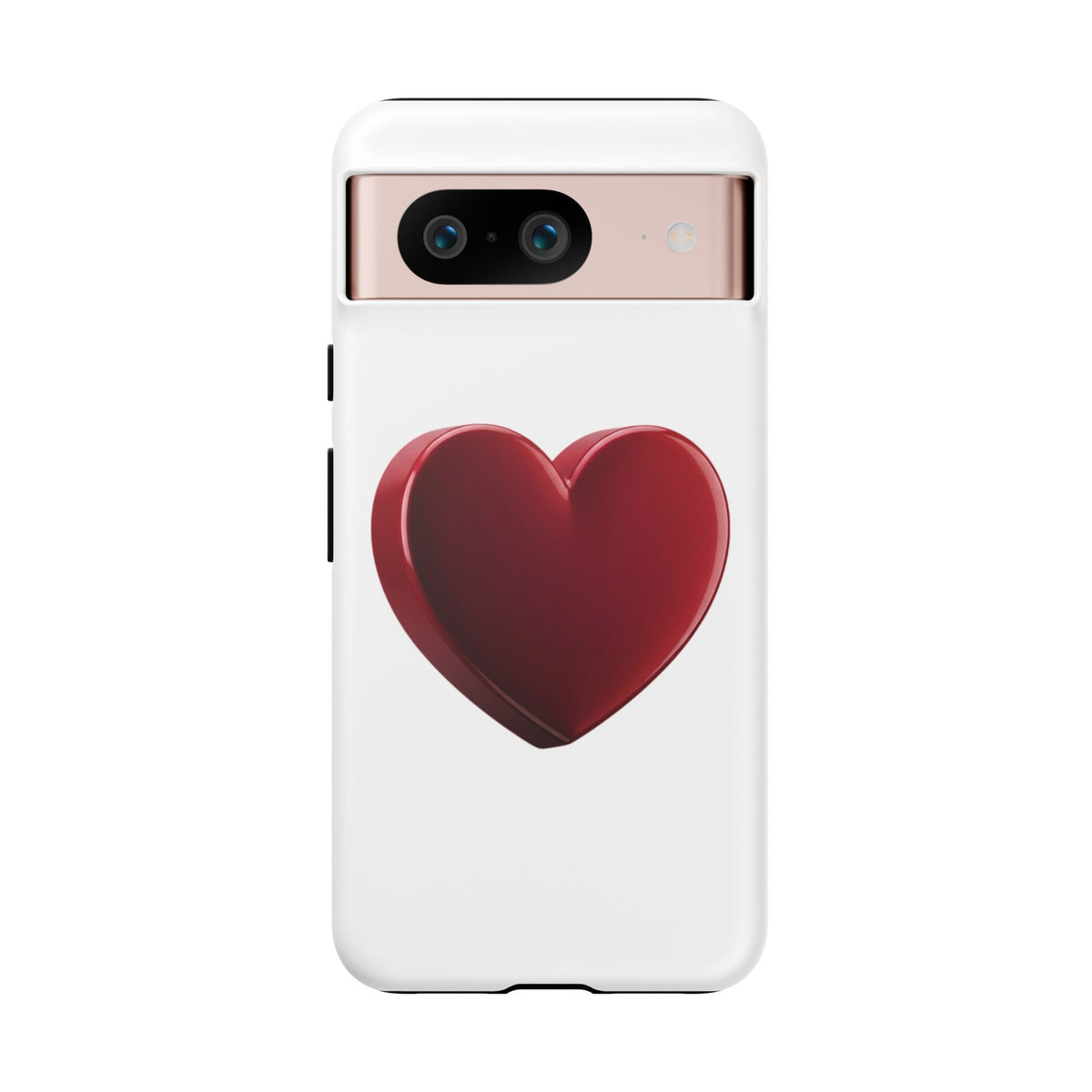 Heart Tough Phone Case - Red 3D Heart Protective Phone Case