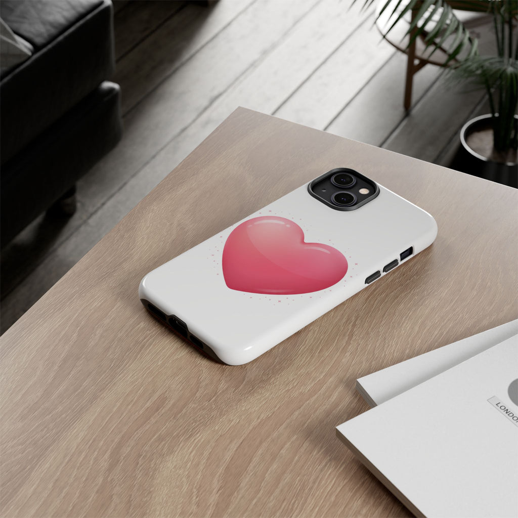 Heart Emoji Tough Case — Cute Pink Heart Phone Case for iPhone & Android