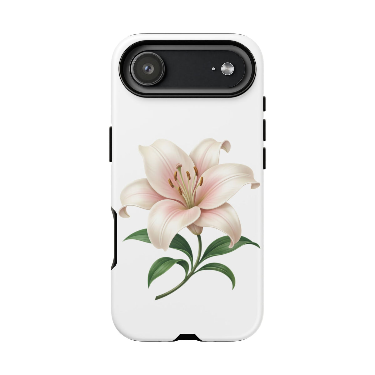 Floral Lily Phone Case — Pink Lily Tough Protective Cover