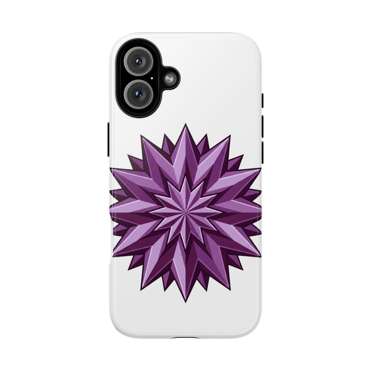 Purple Geometric Star Phone Case