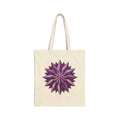 Canvas Tote — Purple Geometric Starburst Tote Bag