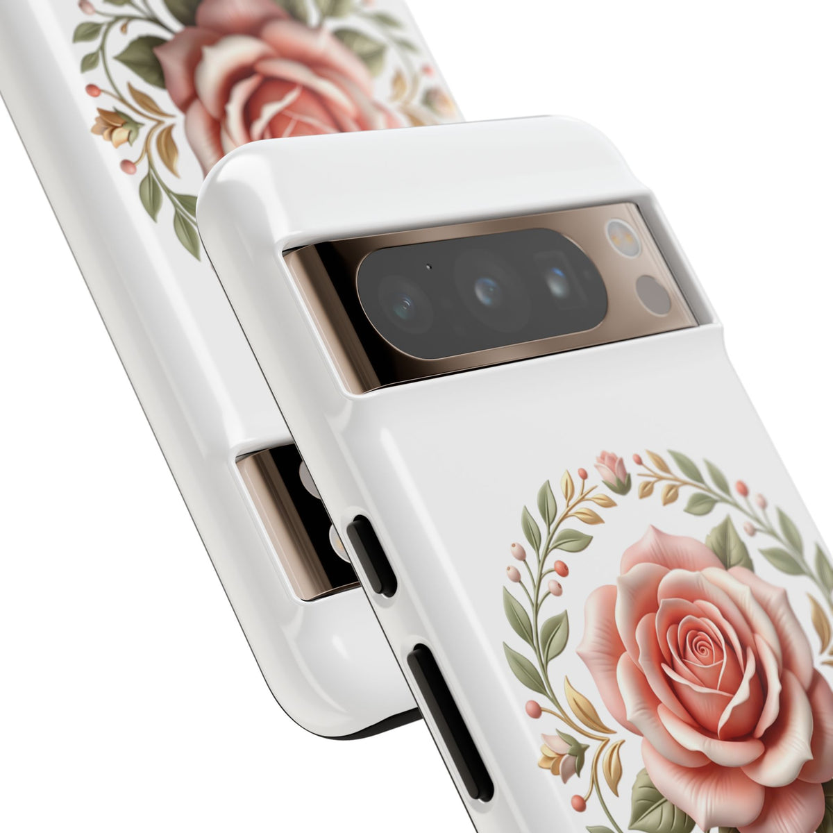 Floral Rose Wreath Tough Phone Case