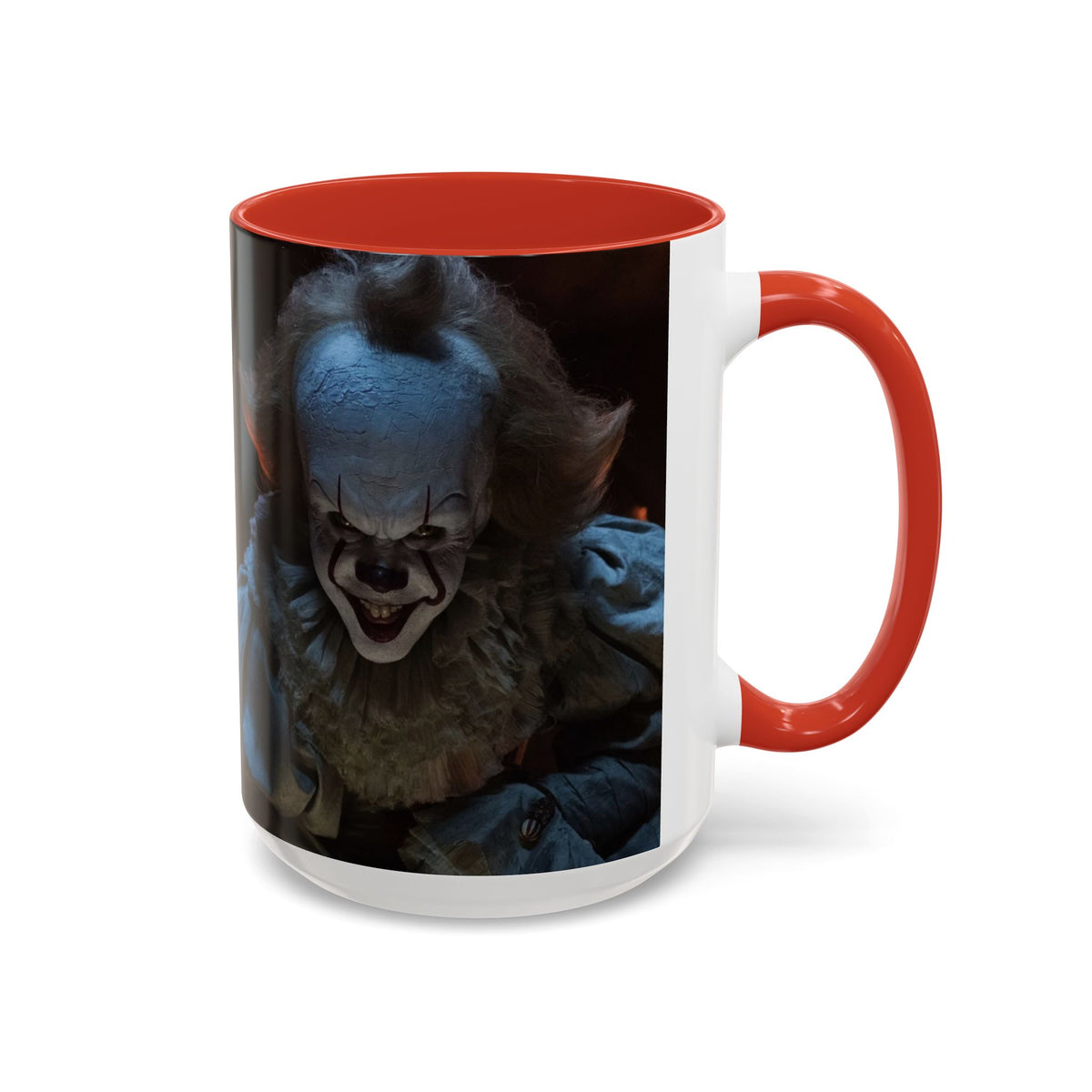 Creepy Pennywise Horror Coffee Mug — Scary Clown Accent Mug (11/15oz)