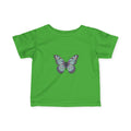 Infant Butterfly Tee — Pastel Blue Floral Butterfly Baby Shirt