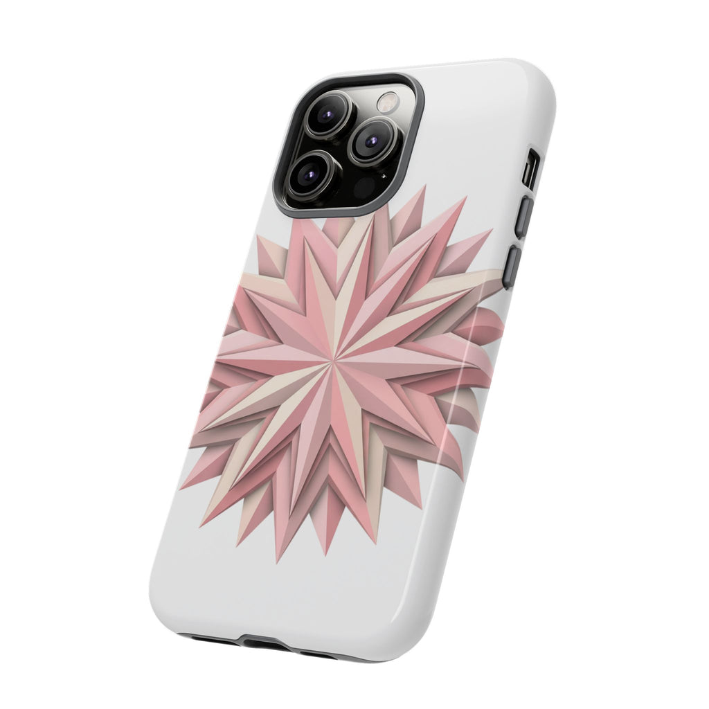 Pink Geometric Star Phone Case — Tough Protective iPhone Cover
