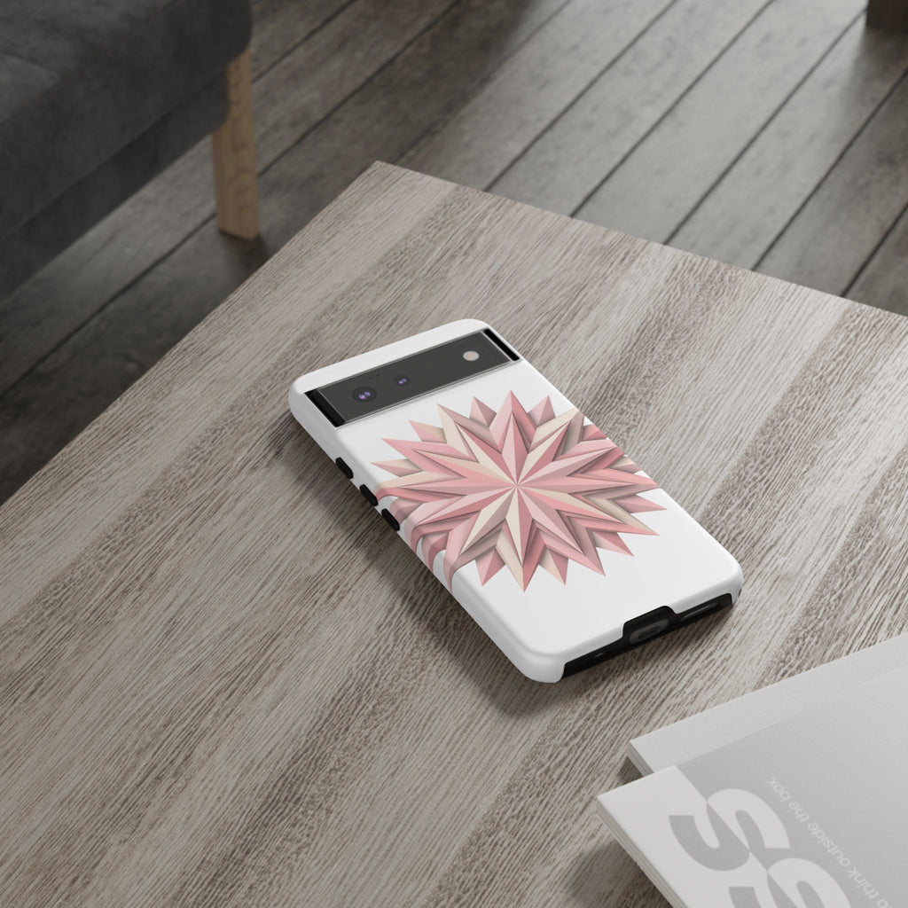 Pink Geometric Star Phone Case — Tough Protective iPhone Cover