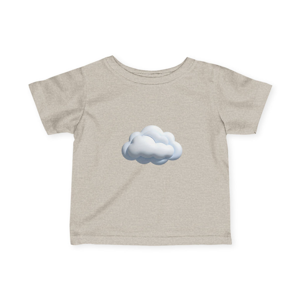 Baby Tee with Soft Cloud Graphic — Infant Cloud Print Shirt