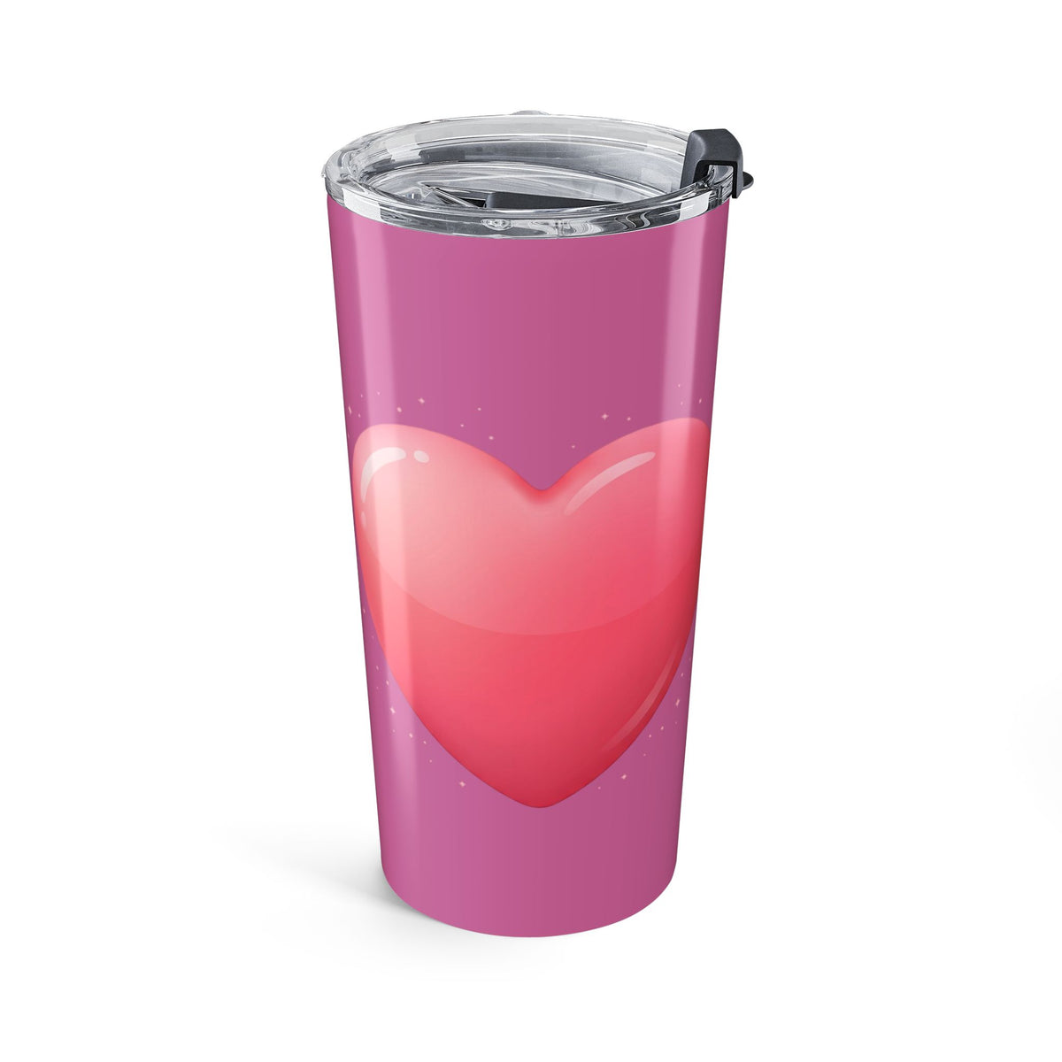 Pink Heart Tumbler 20oz Light Pink