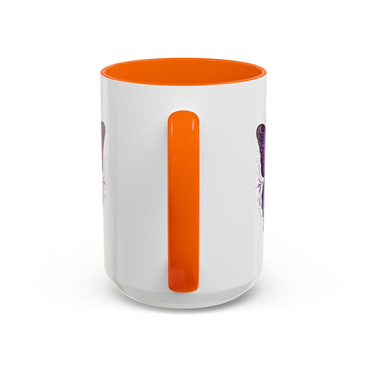 Purple Butterfly Accent Coffee Mug — 11oz & 15oz Decorative Tea Cup