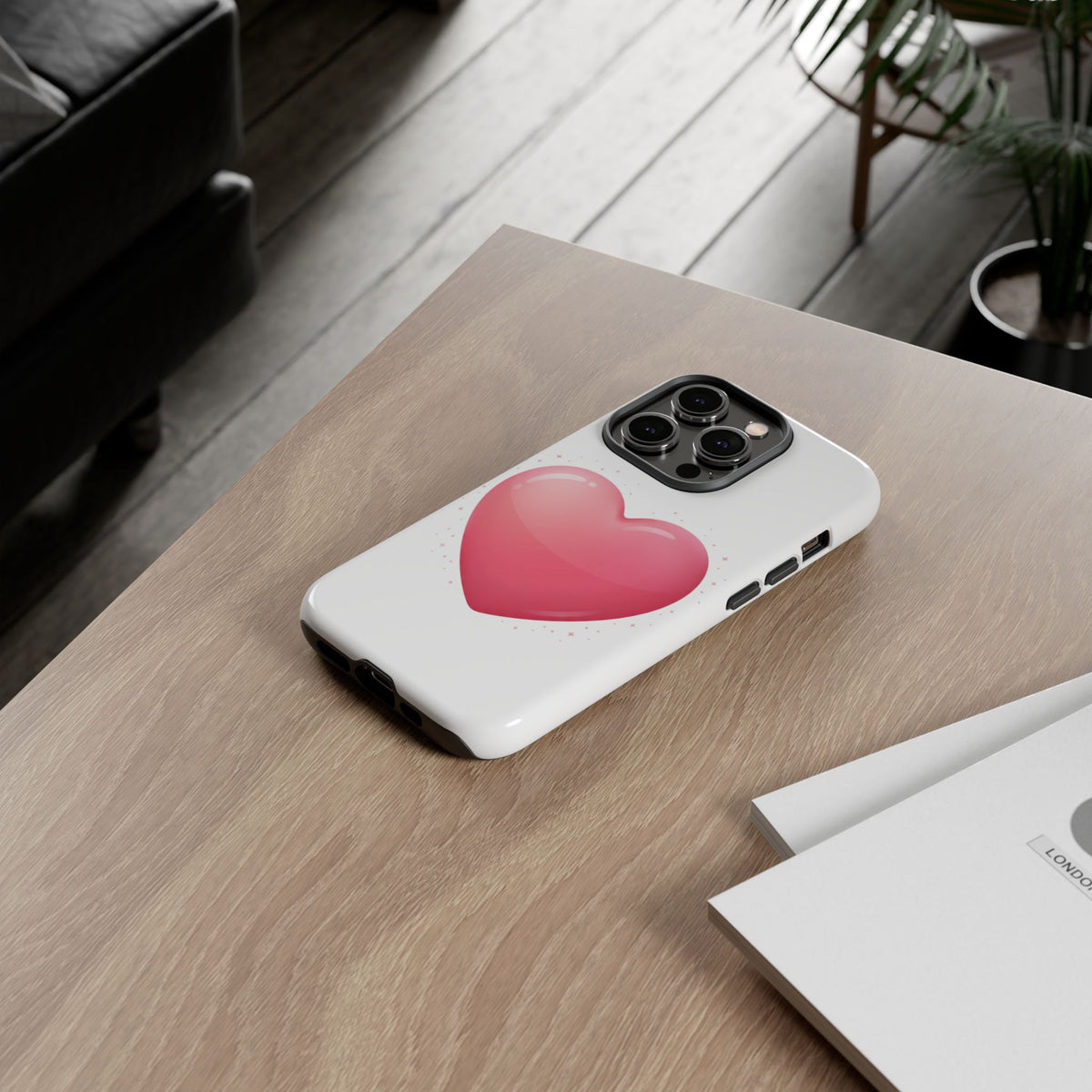 Heart Emoji Tough Case — Cute Pink Heart Phone Case for iPhone & Android