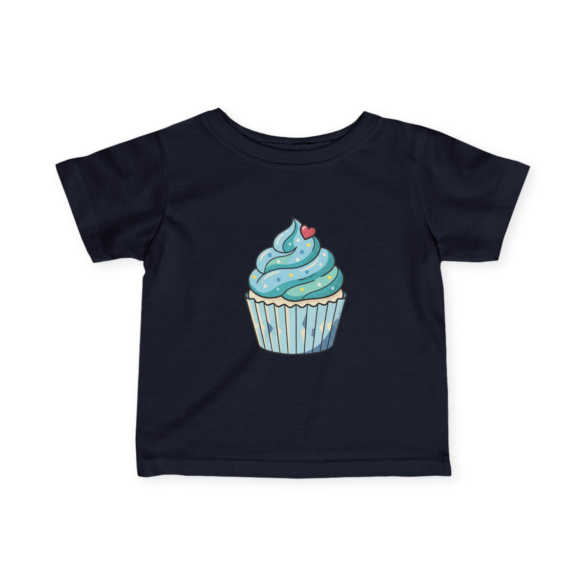 Blue Cupcake Infant Fine Jersey Tee